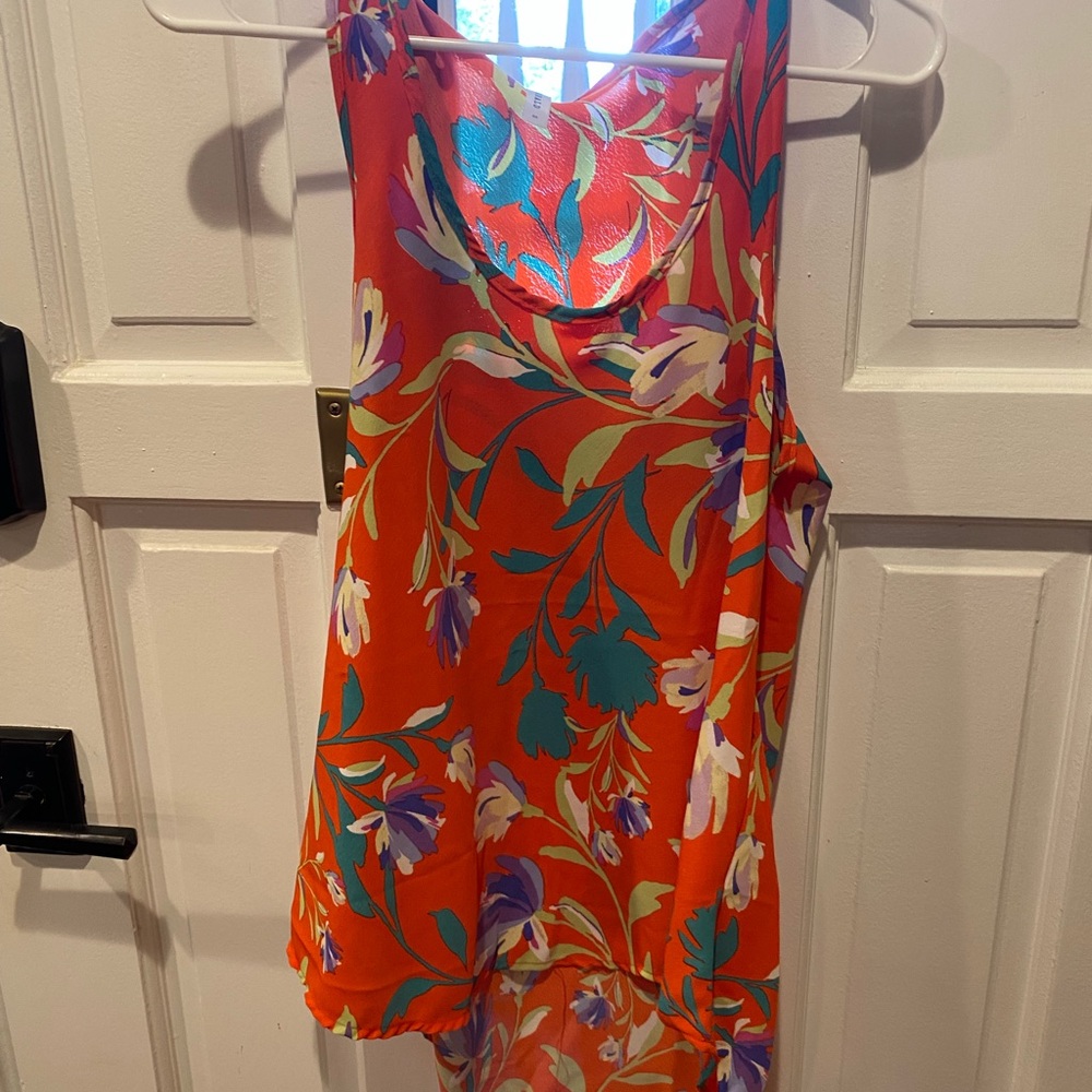 Emerald Vibrant Floral Top